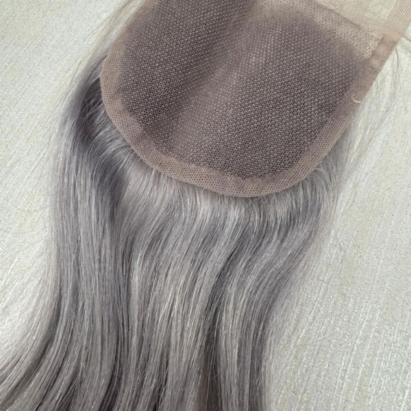 Lace Closure 3 x 4  Grey/Silver 14 inches