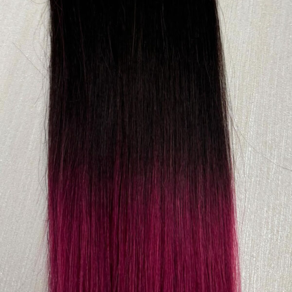 Natural ratio Nano #1B/Bug Black Burgundy Ombre 100g 16 inches